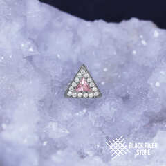 Shine Triangle Pink & Crystal-