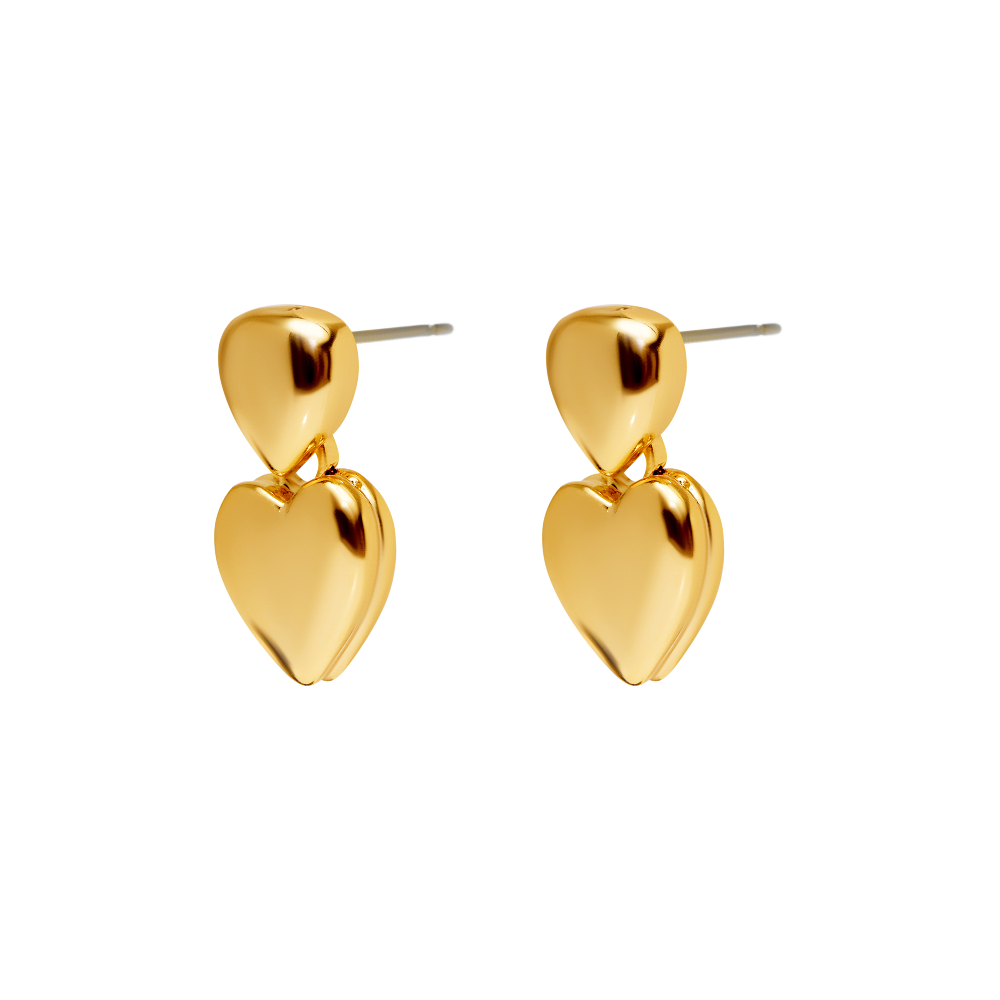 

Серьги Drop & Hearts – Gold