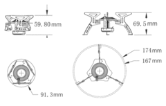 Туристическая газовая горелка Fire-Maple FMS-105