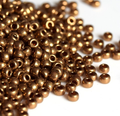 15/0 RR-0457L Бисер круглый Миюки /Miyuki round 15/0 Metallic Light Bronze
