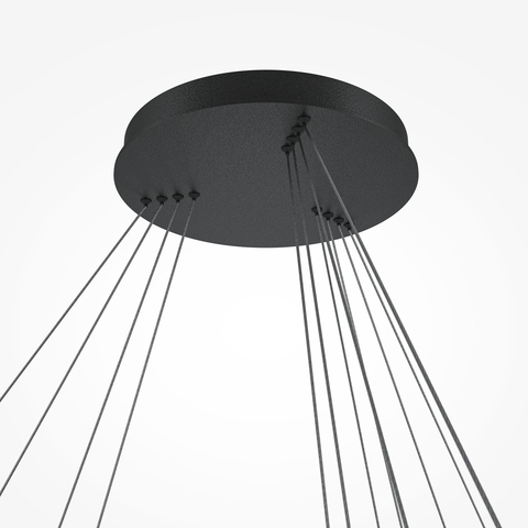 Подвесная светодиодная люстра Maytoni Rim MOD058PL-L174BK