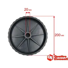 Колесо транспортировочное QUATTRO ELEMENTI d200мм для Gravity 120-220 (комплект 2 шт .) 916-035-017