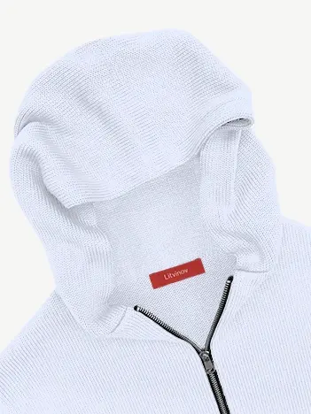 Толстовка на замке из шелка