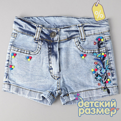 Уценка | Шорты (вышивка, бусинки)