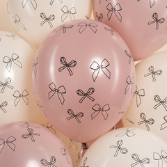 К512 12''/30 см, Бантики, Ассорти, пастель ретро, 5 ст, 25 шт.