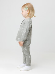 брюки  для девочки  КР 400845/лесной туман,обитатели леса к579