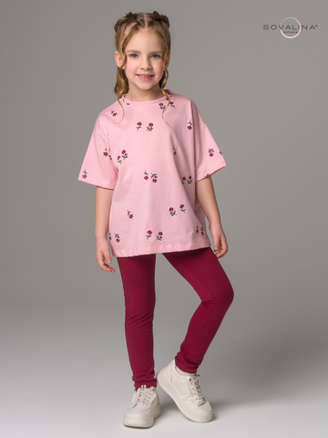 Костюм Мун лютики-роза бордо