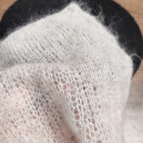 Кидмохер стрейч LINEAPIU VISONE 1150 серо-бежевый