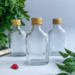 Баночки стеклянные с винтовой крышкой, 50 мл, 5,5*2,5*10,5 см, набор 3 шт.