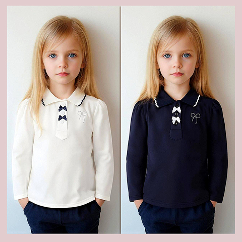 Блуза девочке (3-7) 260216-FW727