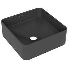 Aqueduto ESP0340 AQD ESPIRAL Раковина накладная квадратная 370*370, черный матовый фото