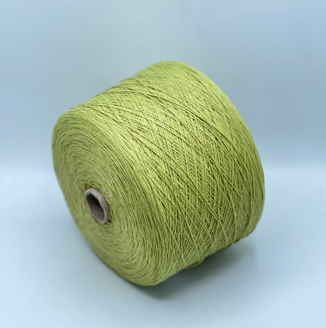 Lanificio dell Olivo, Cotton lux. 300м, 60% Хлопок, 40% Полиамид, Светло-зеленый,неоднотонный.37759