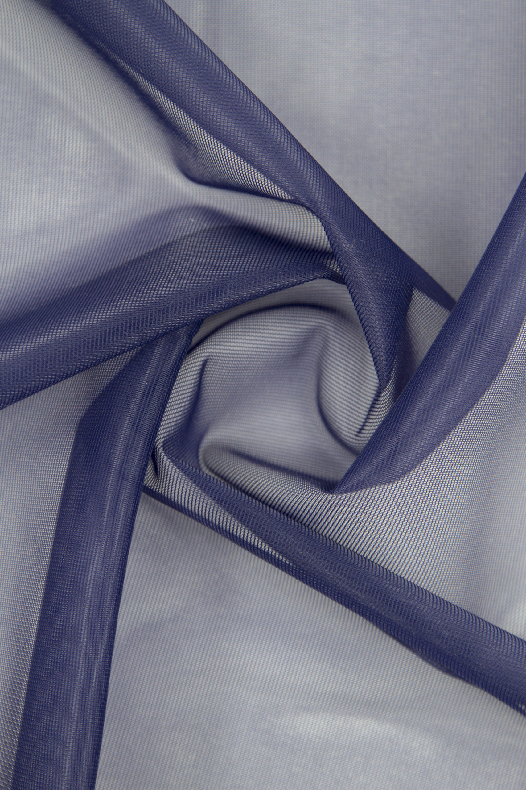 Сетка корсетная темно-синяя неэластичная метражом (Турция)