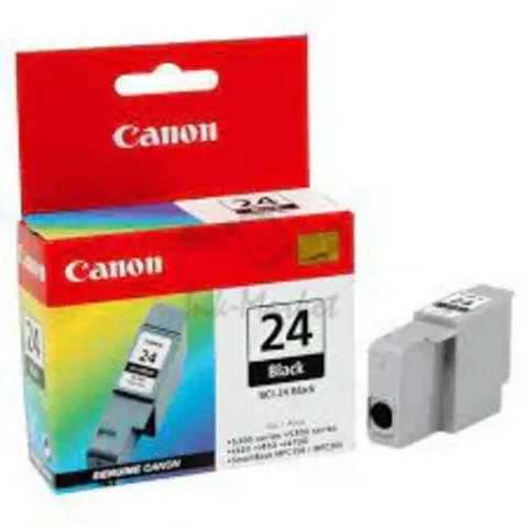 Canon - BCI24BK - BCI-24BK - 6881A002 - Genuine Black Ink Tank (130 Copies)