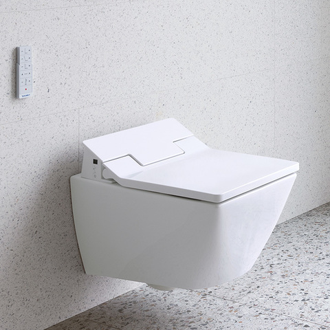 Duravit Viu Унитаз подвесной 370x570мм, rimless, sensowash для #611600, с крепление Durafix, цвет: белый 2511590000