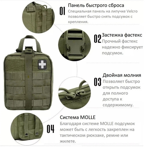 Картинка аптечка Skully apt835t мох - 6