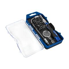 Набор бит с рукояткой КОБАЛЬТ 33 пр., CR-V (30 бит для точных работ + увел. стекло + удл. + отв. рук-а) (915-441)