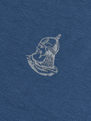 Толстовка на молнии «Мастер» цвета синего денима. Лёгкий футер / Распродажа