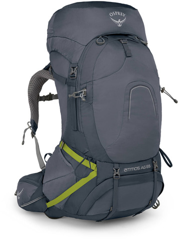 Картинка рюкзак туристический Osprey Atmos Ag 65 Abyss Grey - 1