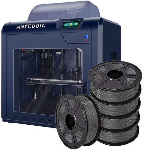 3D-принтер Anycubic 4Max Pro 2.0 + 5 кг. пластика и клей