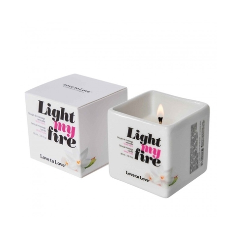 Love to Love Массажная свеча LIGHT MY FIRE - Белый Мускус 80ml