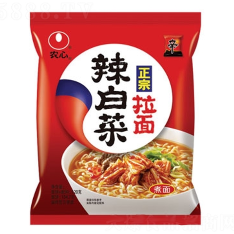 Лапша рамен cо вкусом кимчи Nongshim, 120 гр