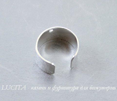Основа для каффа (цвет - серебро) 10х9,5 мм