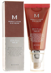 Крем BB Missha Perfect Cover SPF 42/PA+++ 21 Light Beige