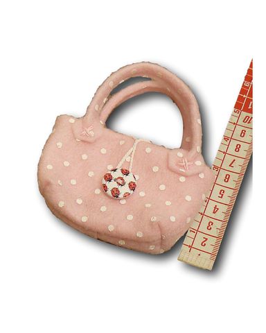 Арт. 713-02-09 сумка из фетра - Розовый. Одежда для кукол, пупсов и мягких игрушек.