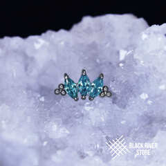 3K Bead Marquise v.2 IG Blue Zircon