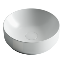 Умывальник чаша накладная круглая (Белый Матовый) Element 355*355*125мм Ceramica Nova CN6006 фото
