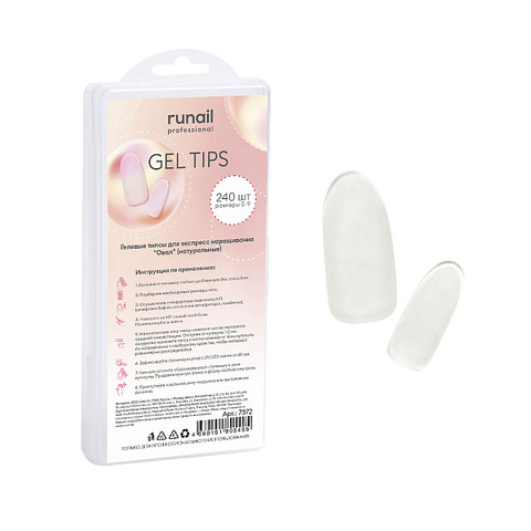RuNail Гелевые типсы 