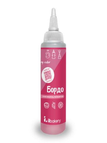 Сухой краситель-распылитель Бордо (30г)
