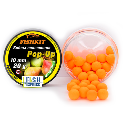 Бойлы FISHKIT POP-UP 10 мм. Кислая груша