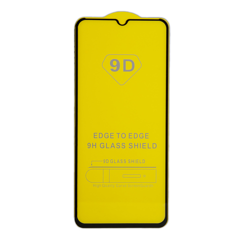 Защитное стекло 9H полный клей Full Glue для Samsung Galaxy A03 Core (Черная рамка)