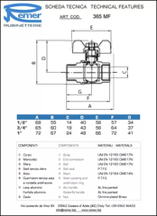 REMER 365MF12 Кран 1/2