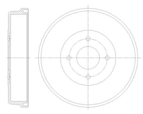 Барабан тормозной G-brake  GD-06396