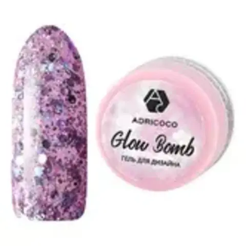 Гель для дизайна ногтей ADRICOCO Glow Bomb №04 