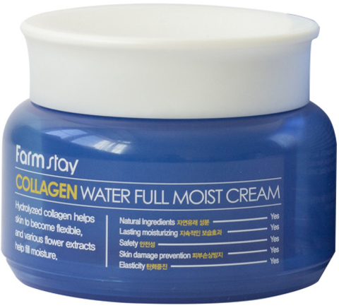 Farmstay COLLAGEN water full moist cream Увлажняющий крем с коллагеном, 100 мл