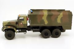 KRAZ-255 KUNG (box body) military camouflage SarAvto Agat 1:43