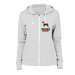 Толстовка на молнии  "Люблю Басенджи"