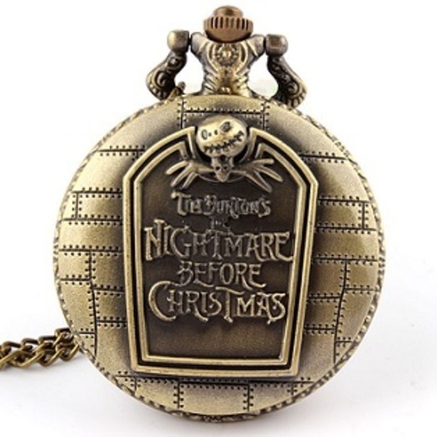 The Nightmare Before Christmas Quartz Large Pocket Watch