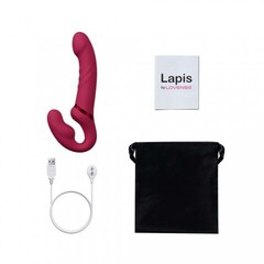Страпон Lovense Lapis двусторонний, гибкий c вибрацией