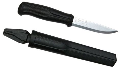 Нож Morakniv 510 стальной разделочный, лезвие: 95 mm, прямая заточка, черный (11732)