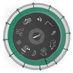 Батут UNIX Line SUPREME GAME 16 ft (green)