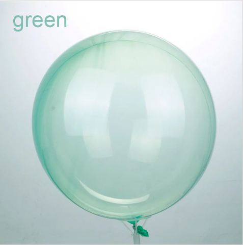 К Deco Bubble (Бабл), 18''/46 см, Кристалл, Зеленый, 1 шт.
