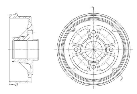 Барабан тормозной G-brake  GD-06646