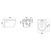 BelBagno BB070CHR/SC/BB026/BB042BL Комплект 3 в 1 Унитаз подвесной с сиденьем BelBagno LOTO  BB070CHR/SC + Комплект 2 в 1 Система инсталляции для унитазов BelBagno BB026/BB042BL