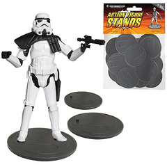 SW - ACTION FIGURE DISPLAY STANDS GRAY
