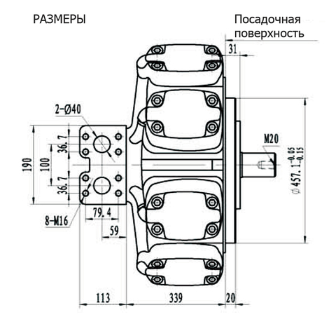 Гидромотор IPM9-3550